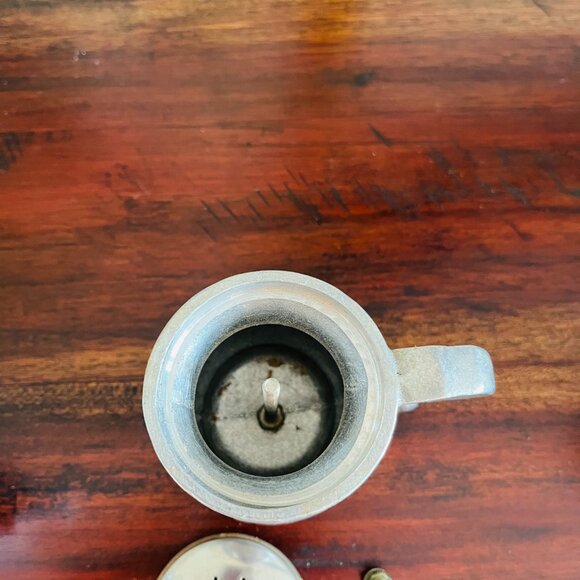 Vintage Salt & Pepper Shakers Pewter Cottagecore Classic Timeless Traditional - Picture 9 of 9